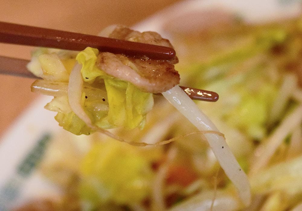 全体的にシャキシャキとした食感