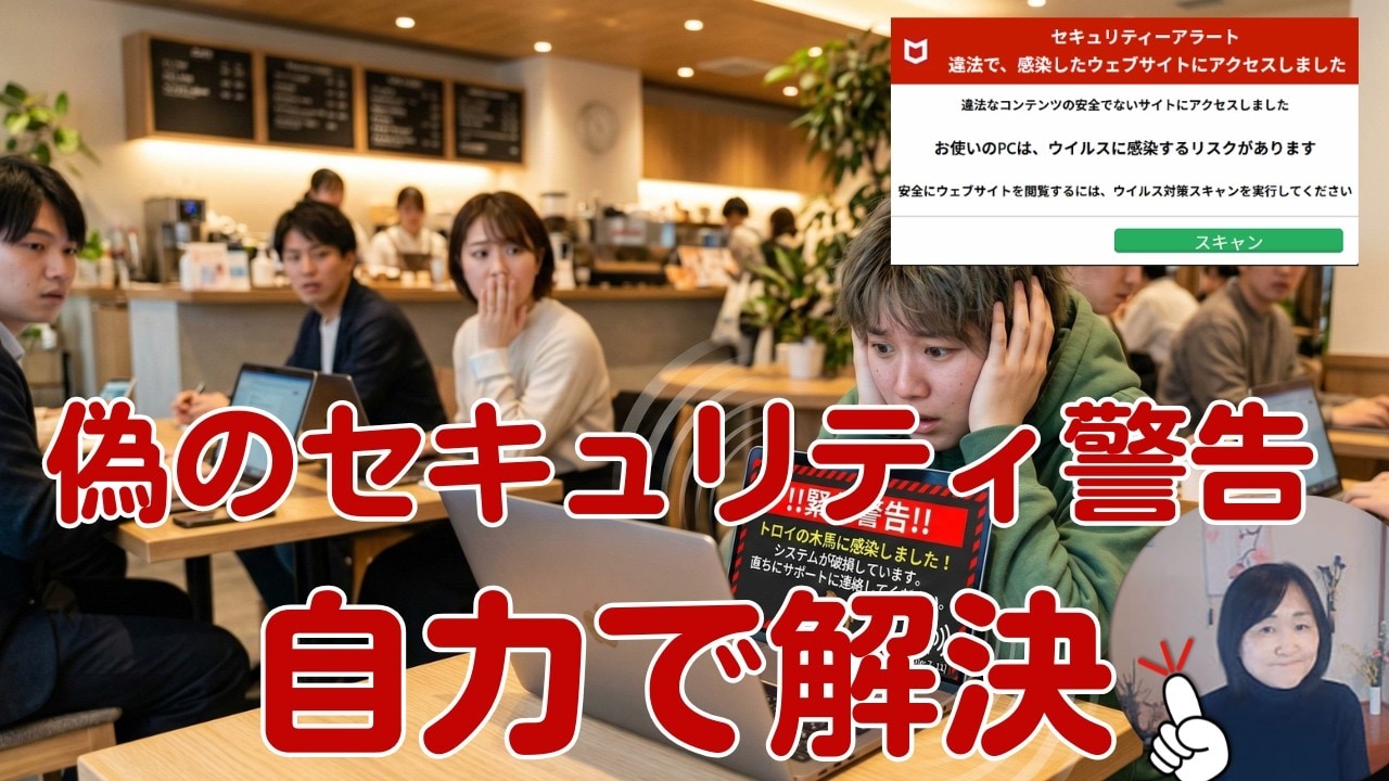 【ニセ警告に注意】パソコンが突然「ウイルス感染」？！悪質な詐欺の手口にだまされない見分け方と対処法！