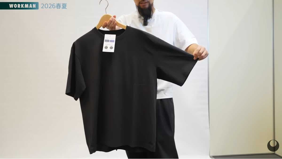 ワークマン「タフコットン半袖Tシャツ」は今っぽいオーバーシルエット