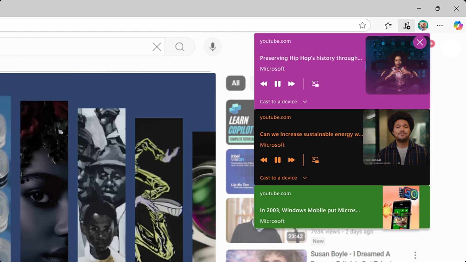 Edge  音源タブ制御
