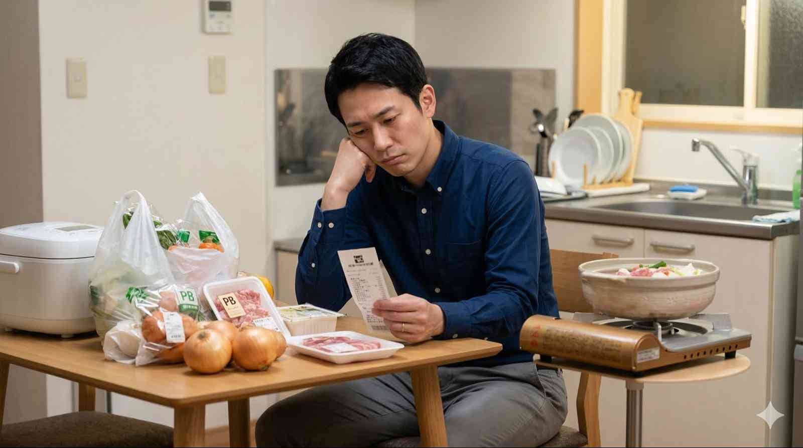 月収20万円台・30代独身男性の誤算！「自炊＝正解」じゃない⁉PB節約で防衛し、ハーゲンダッツを死守する戦略的家計術　※Google Geminiにて作成 