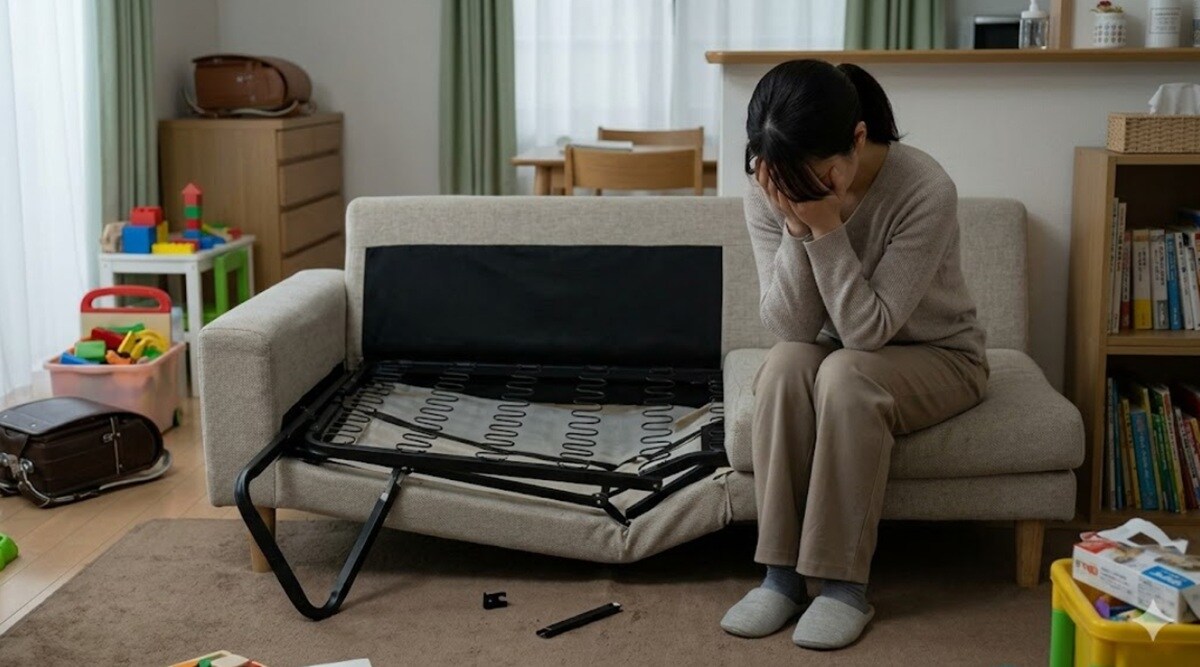 【月収10万円台】30代パートママが安さに惹かれて買ったソファーベッドで後悔！経験から見つけた賢い節約術
