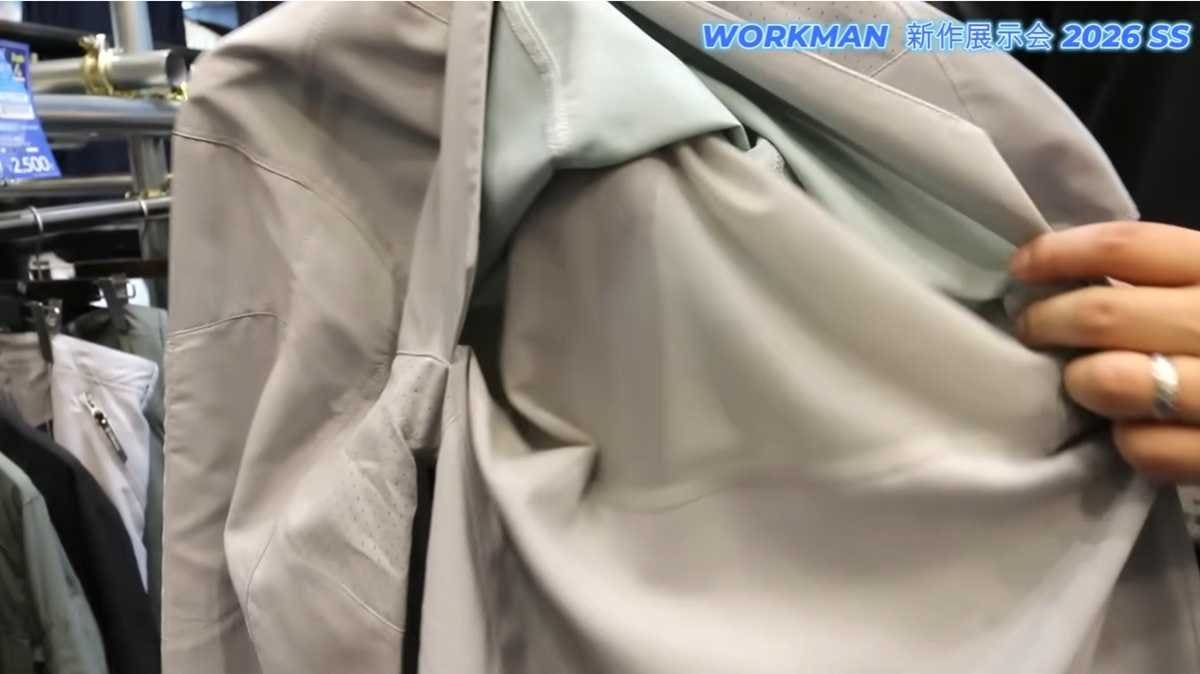 背中のベンチレーションによる高い通気性