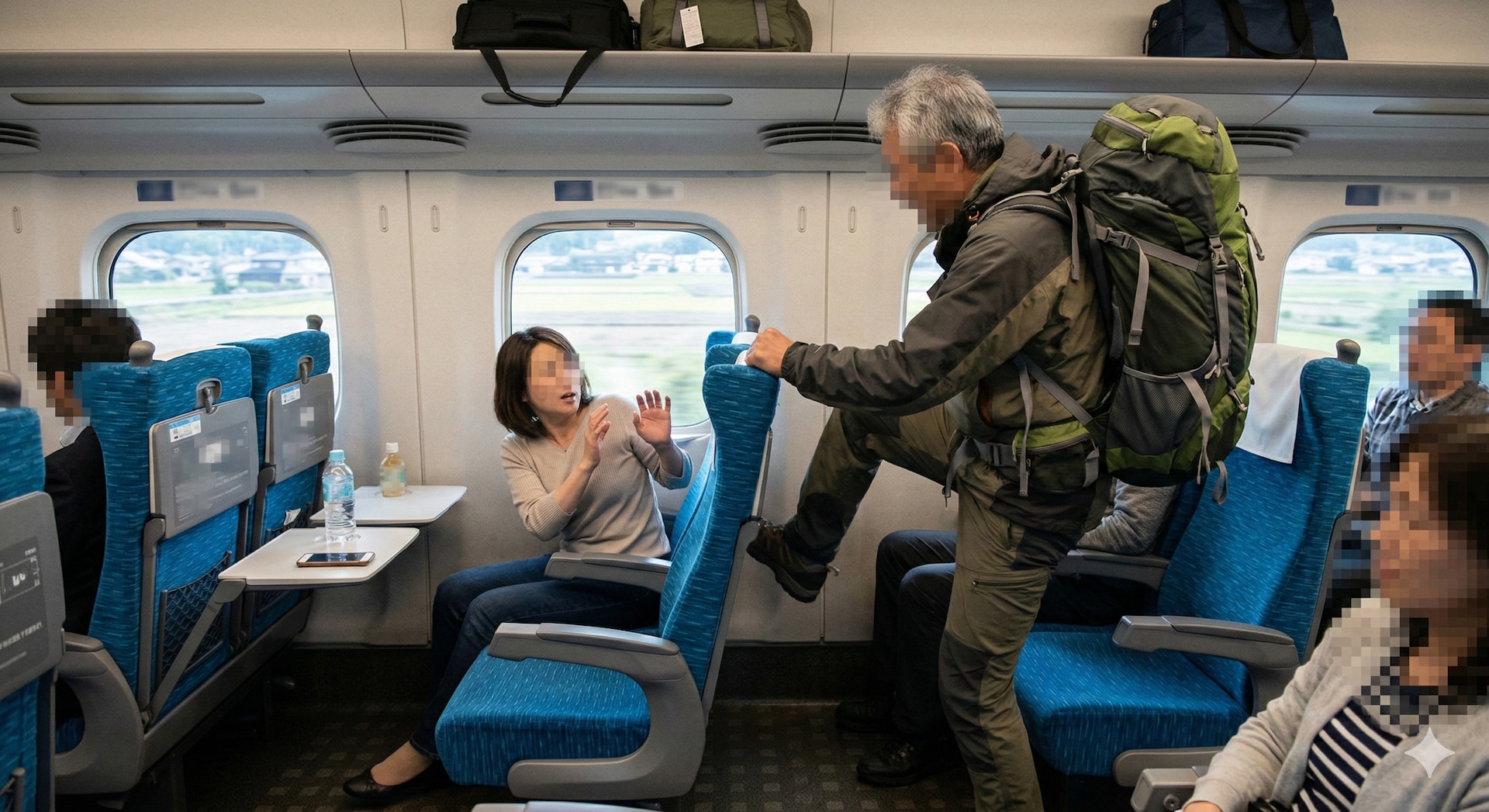 新幹線で後ろの席の人に「舐めてるのか！？」と怒鳴られ…座席を蹴られ続けた女性の恐怖体験