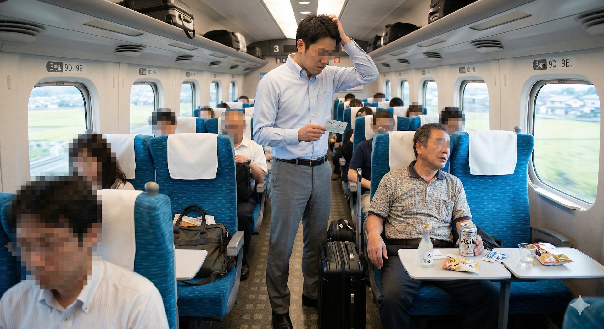 座席間違いの相手が酔っている場合、話が通じないことが多いため無理は禁物です