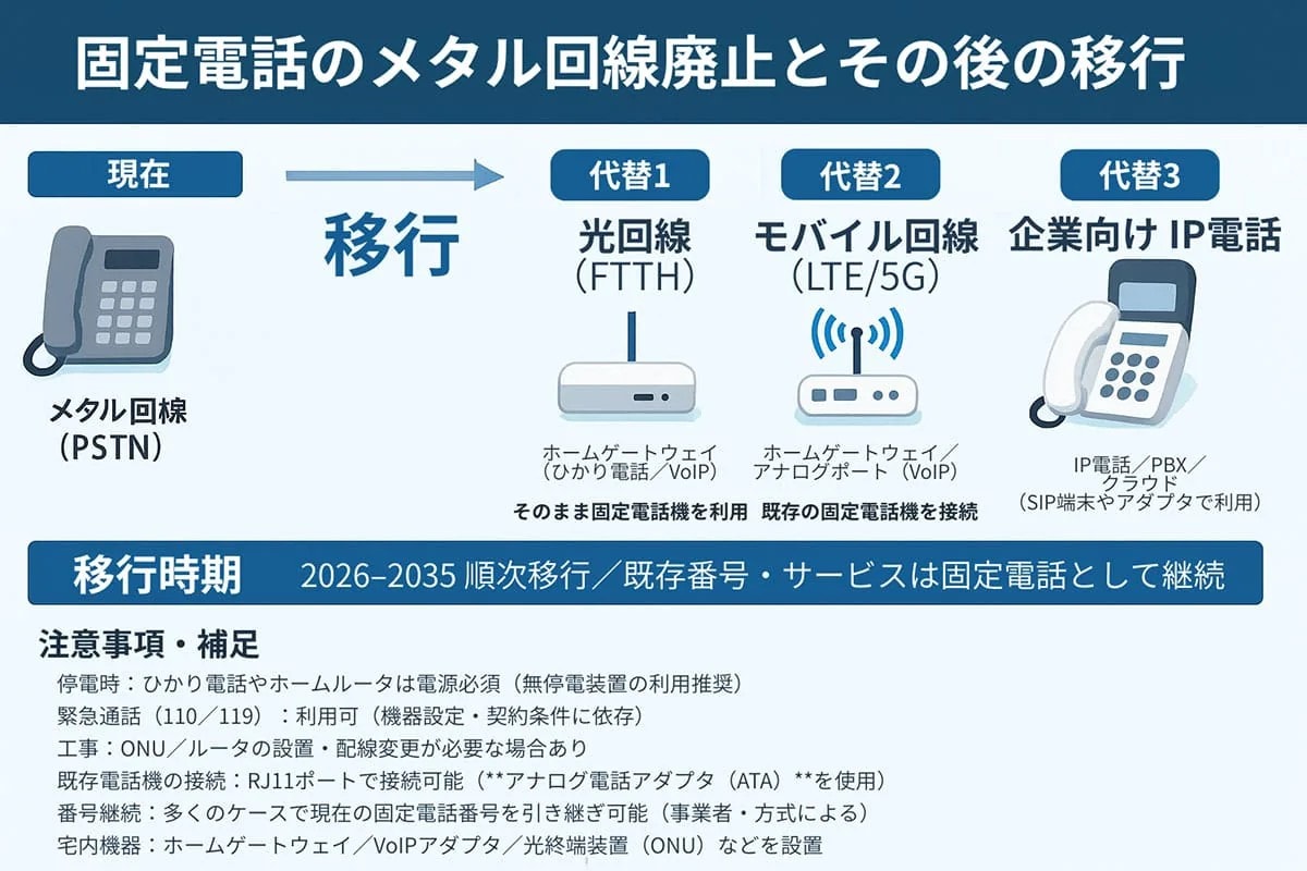 今月から固定電話が年間2,640円値上げへ