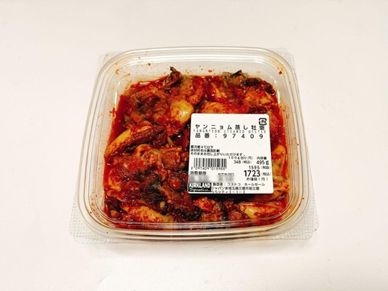 コストコ ● 商品名:ヤンニョム蒸し牡蠣● 購入価格(税込):348円/100g