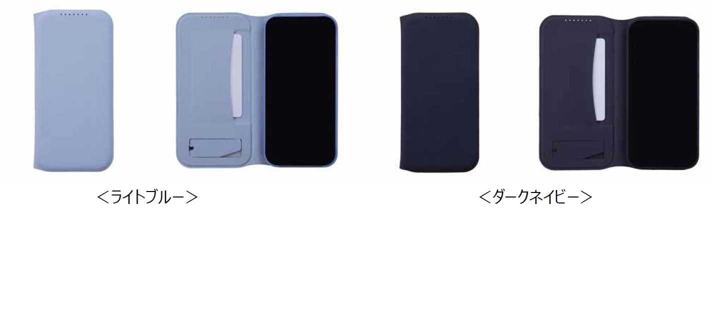 ＧＰ１０ａ　スタンドスマートフリップケース（ライトブルー／ダークネイビー）