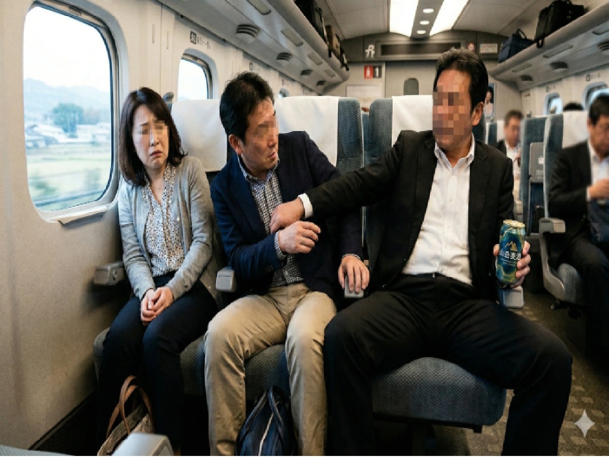 「結婚10周年の旅行が台無し…」新幹線で暴言を吐く酔った迷惑客！限界の夫婦を救った車掌の神対応とは？
