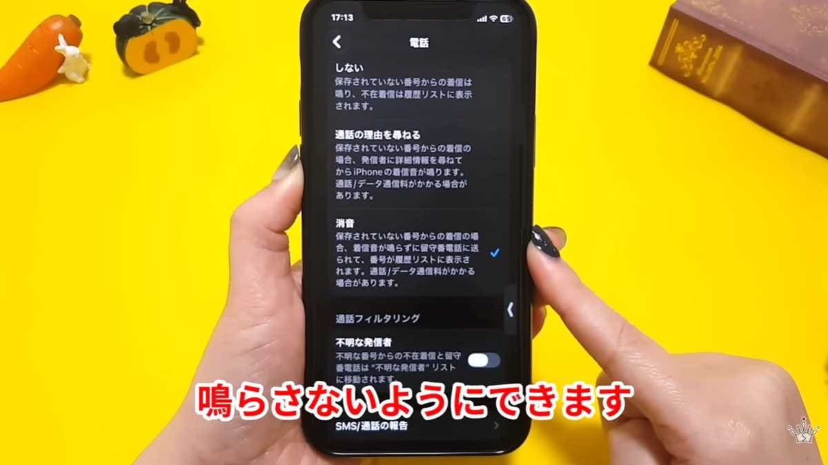 iPhoneの標準機能「不明な発信者を消音」でさらに安心