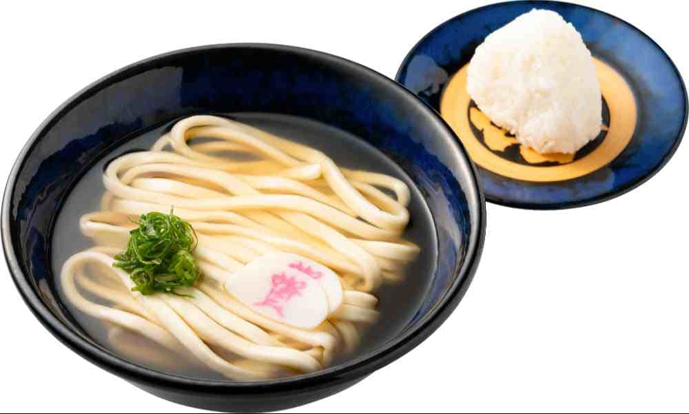 かけおにセット（かけうどん＋白おにぎり） ※朝限定