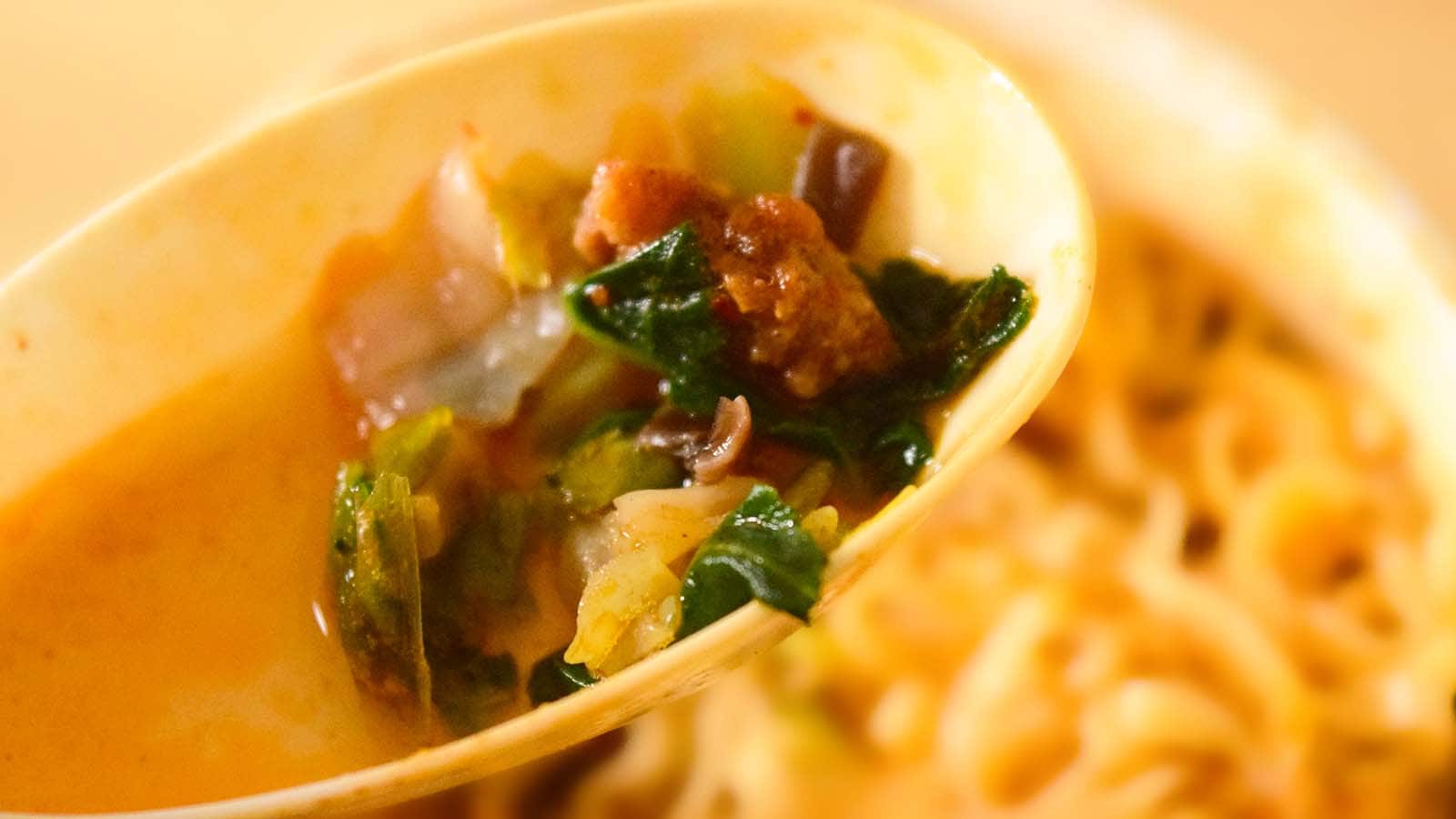 じんわりと広がる辛さが印象的
