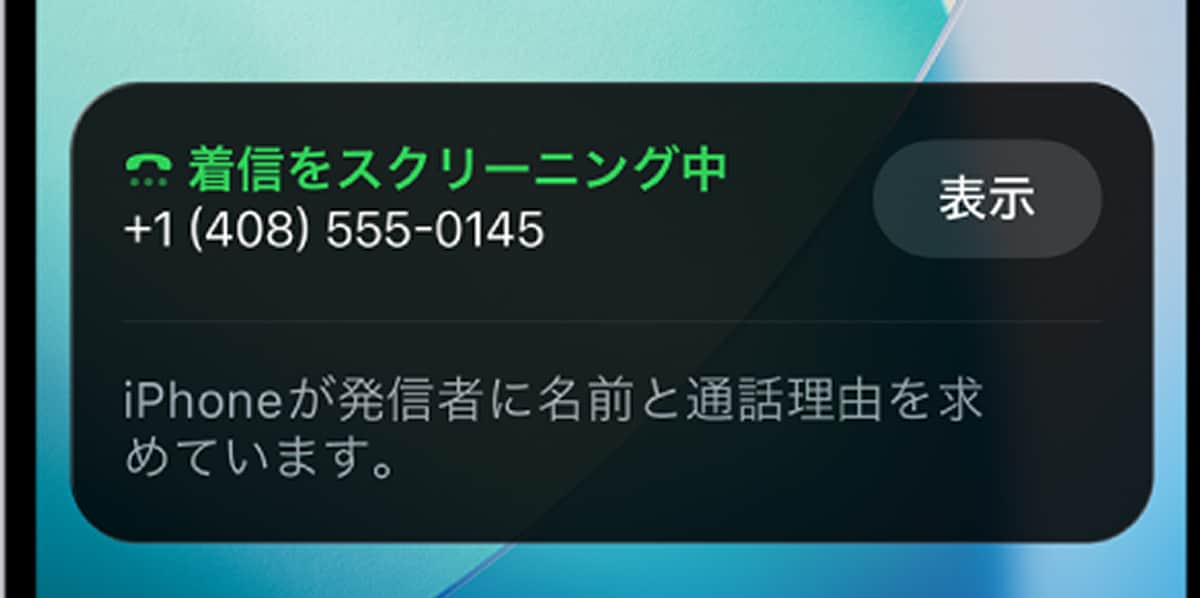 iPhoneで通話をスクリーニングし、迷惑電話を防ぐ  ※画像出典：Apple(https://support.apple.com/ja-jp/guide/iphone/iphe4b3f7823/ios)