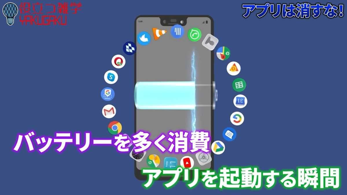アプリのこまめな消去は逆効果！