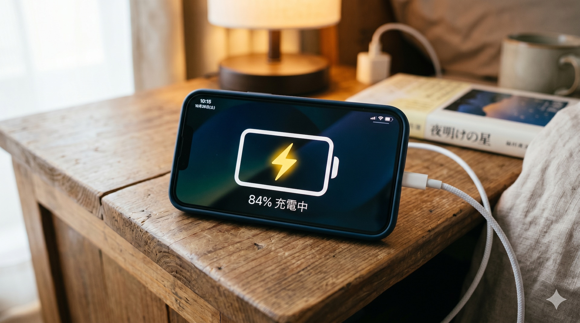 iPhoneのバッテリーの減りが早いと悩む人へ　※画像はGeminiで作成