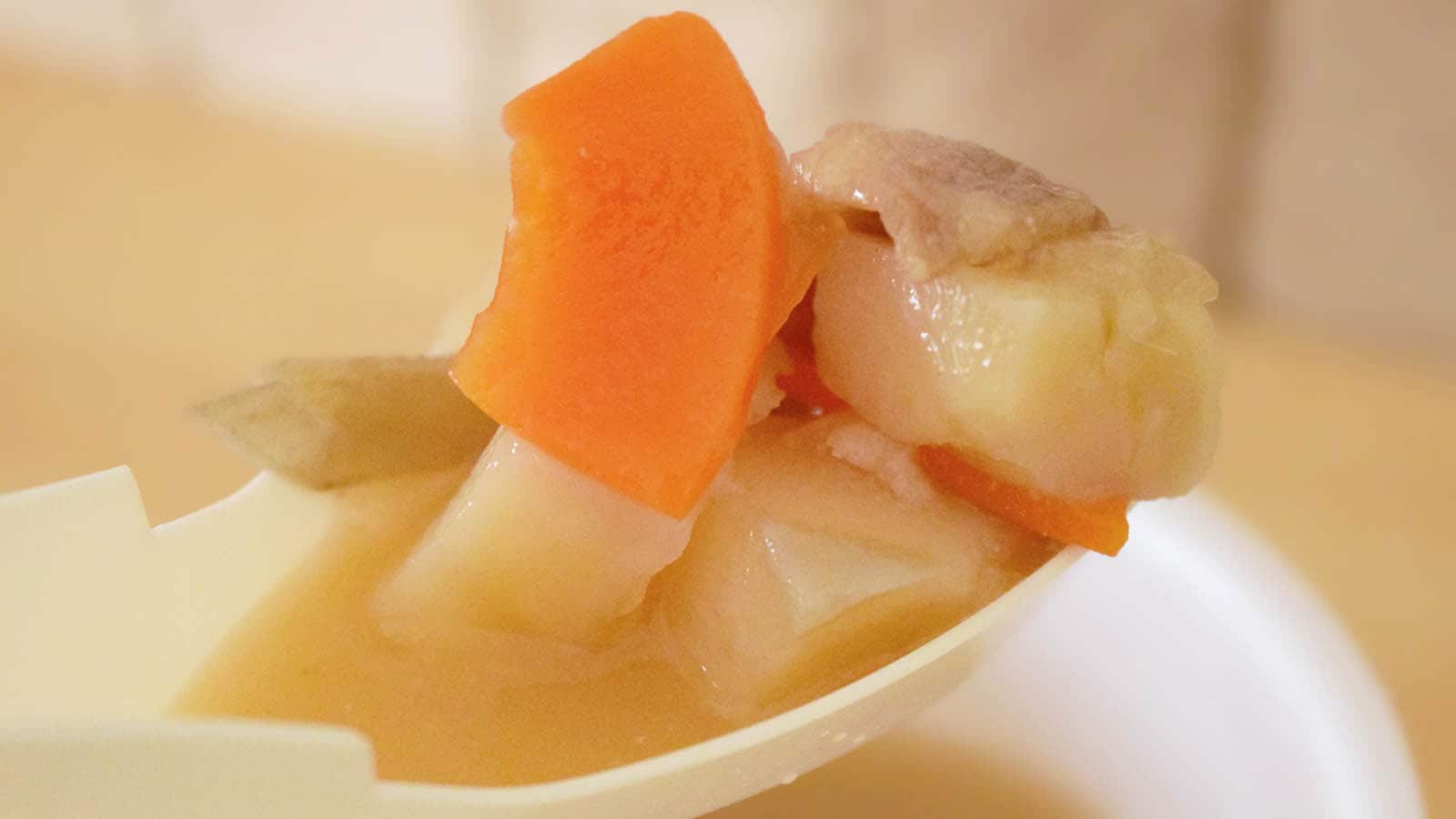 味付けは豚汁として王道の仕上がりで、比較的あっさりとした飲み口