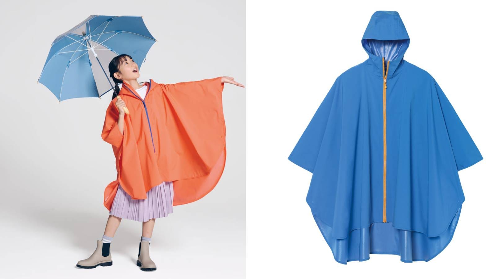 ワークマン「ソロテックス®使用アーバンレインポンチョキッズ」は2900円で通学・アウトドアにも使えるイチオシキッズレインポンチョ。画像出典：ワークマン公式※株式会社ワークマンから画像使用の許諾を得ています。