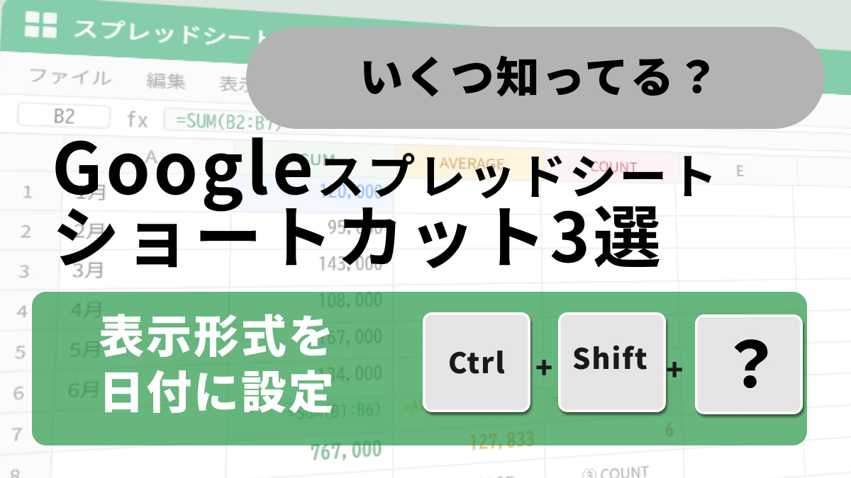 Googleスプレッドシートで重複削除や日付フォーマットを一括変更する解説記事イメージ