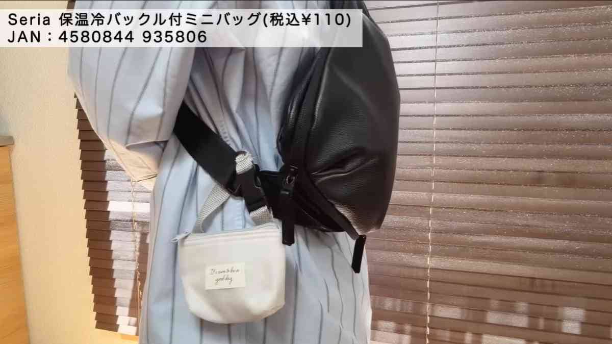 セリア┃保温冷バックル付ミニバッグ