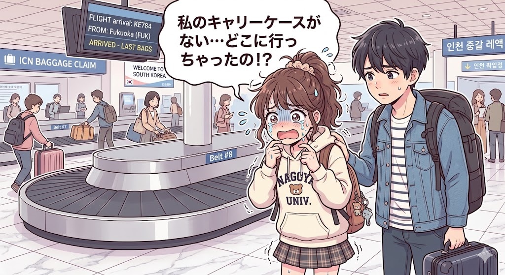 入国審査に時間がかかると、荷物が先にターンテーブルから降ろされてしまうことがあります