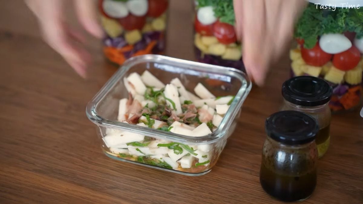 長いもと梅大葉の火を使わない副菜レシピ