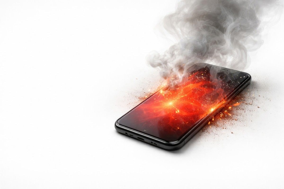 炎天下でのスマホの扱いに注意