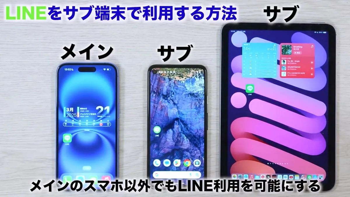 メッセージが超便利になるLINE「サブ機ログイン」の裏技