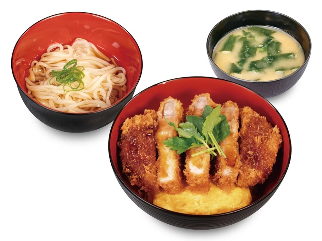 「“超厚”リブロース and 玉子のタレかつ丼ミニ冷やしうどんセット」