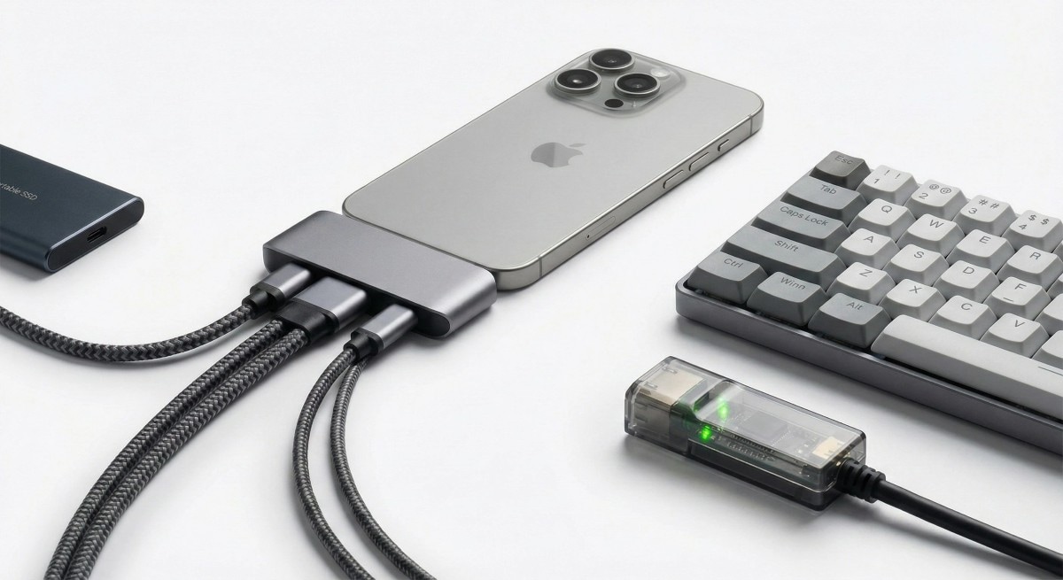 iPhoneのUSB-Cポート