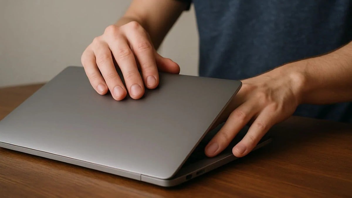 ノートPCのカバーを閉じるだけで自動シャットダウン