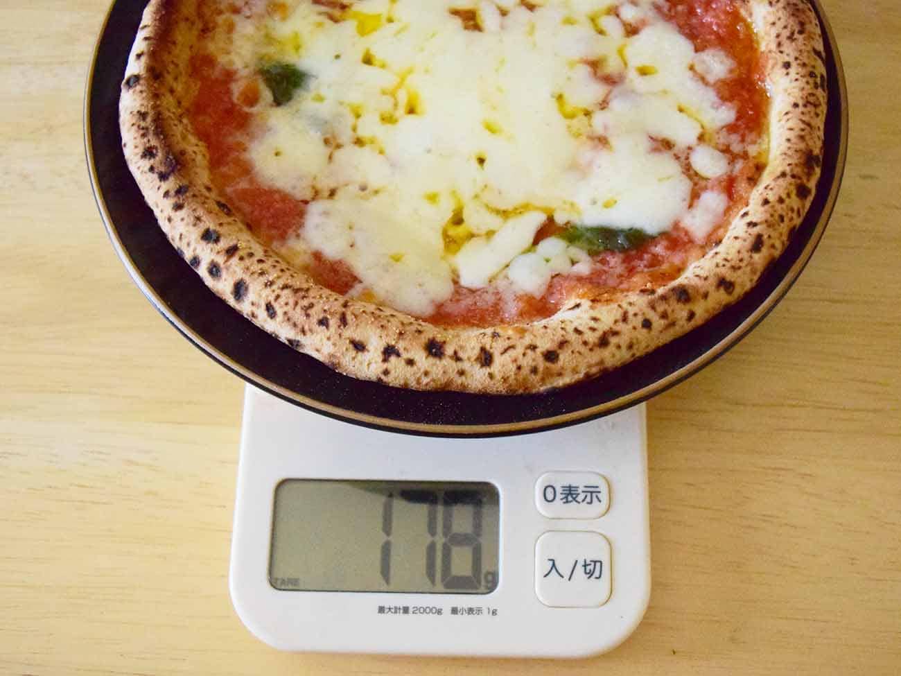 お皿の重さを抜いた重量は178g