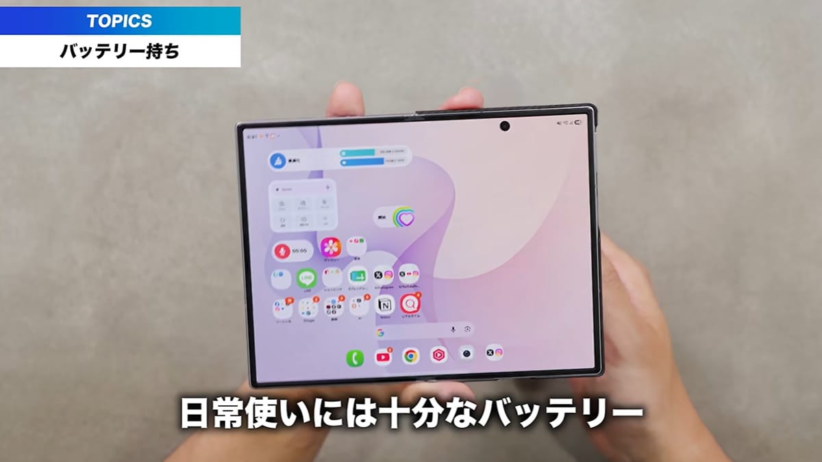 1日持つバッテリーと気になるカメラ位置