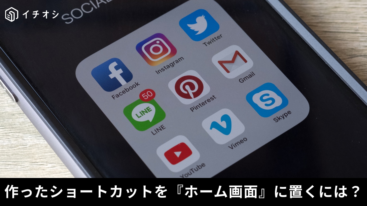 iPhoneのショートカットをホーム画面に追加しお気に入りの画像でアイコンをカスタマイズする解説イメージ