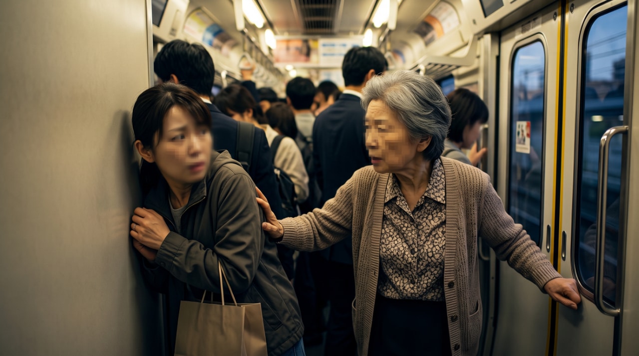 混雑電車で高齢者から暴言!捨て台詞と不快言動への回避策