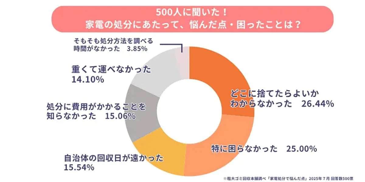 夏の大掃除で困る“大型家電”どうしてる？