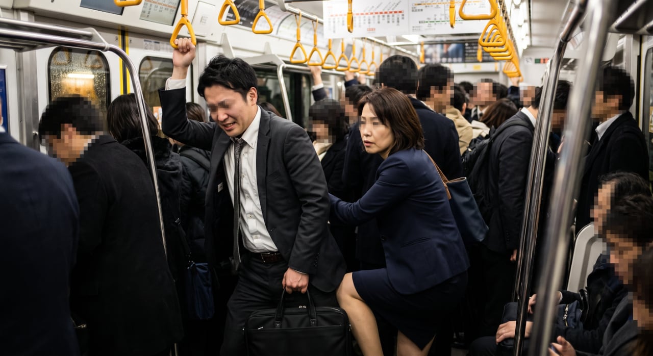 満員電車で背中に膝蹴り?車内小競り合いの恐怖と対策