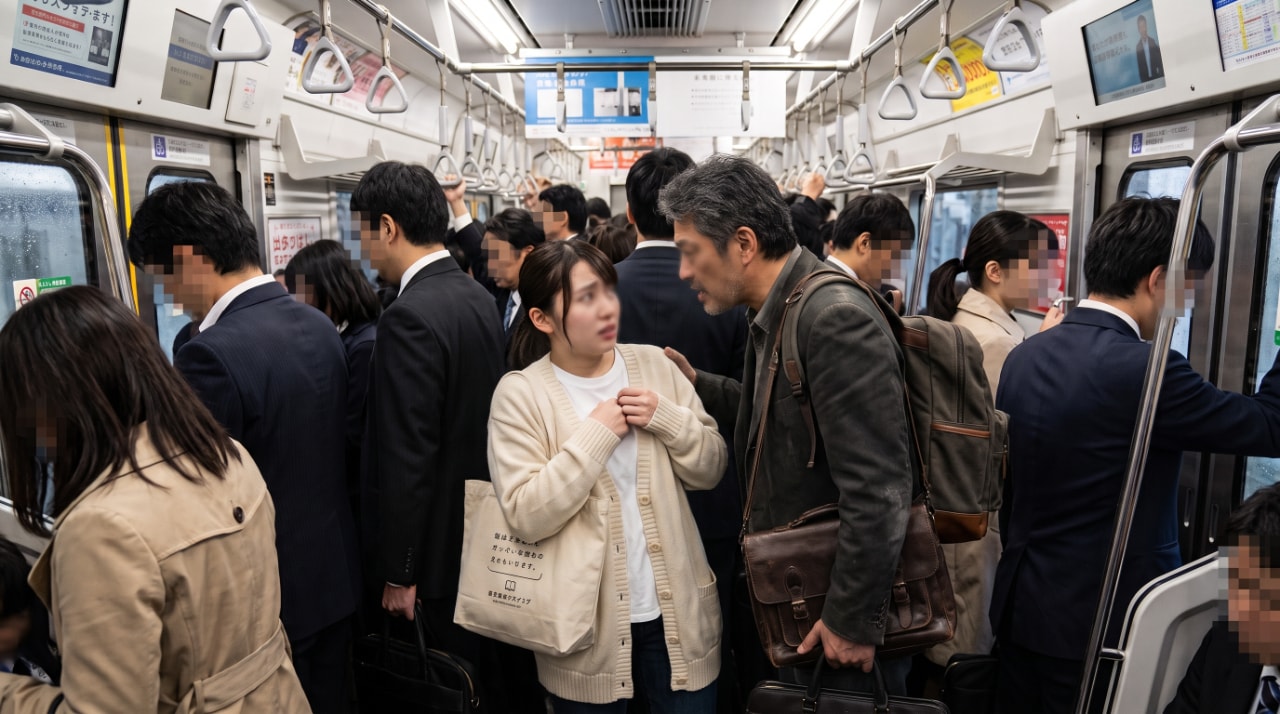 朝の通学ラッシュで突然の暴言・暴力!女子学生の体験談