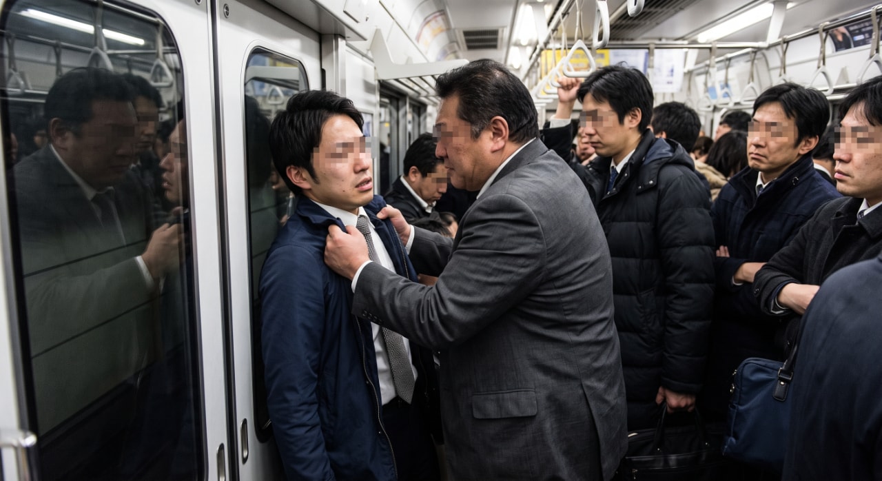 【実録】東西線満員電車で胸ぐらを掴まれた!30代男性の体験談