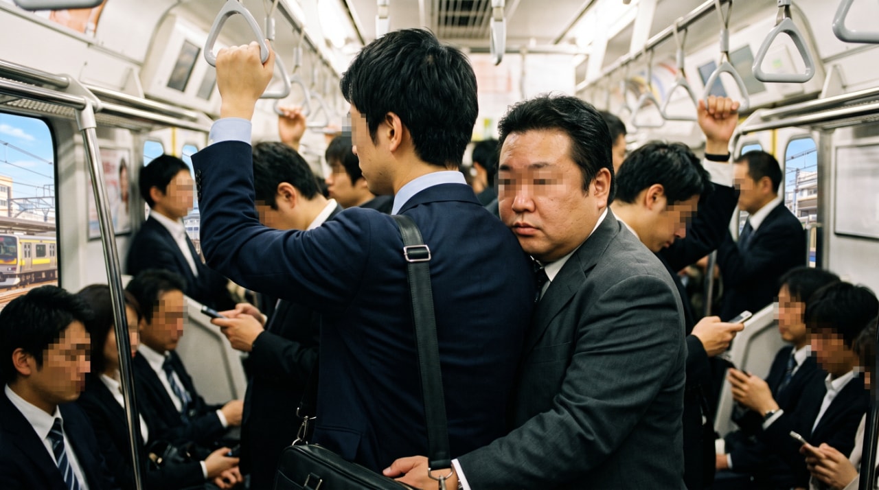 【実録】男性が満員電車で痴漢被害に?恐怖の体験談と対策