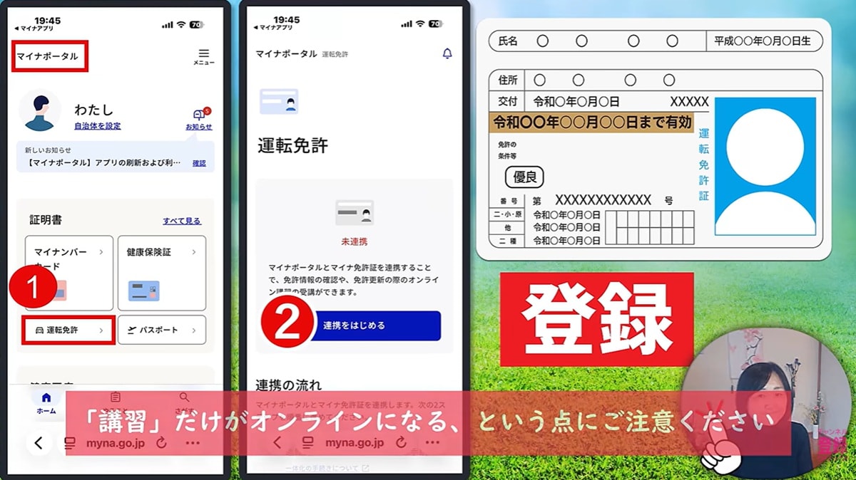 マイナ免許証の利点と携帯のルール