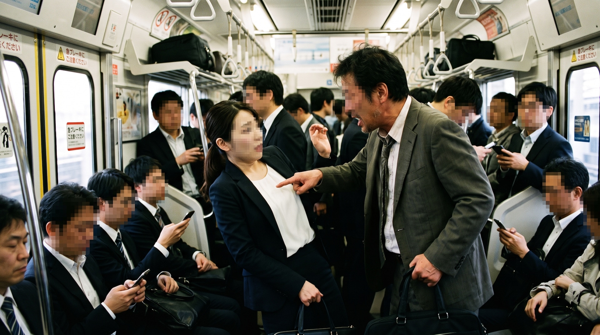 急ブレーキによる接触が相手の暴言と小突きに発展!30代女性の自衛術