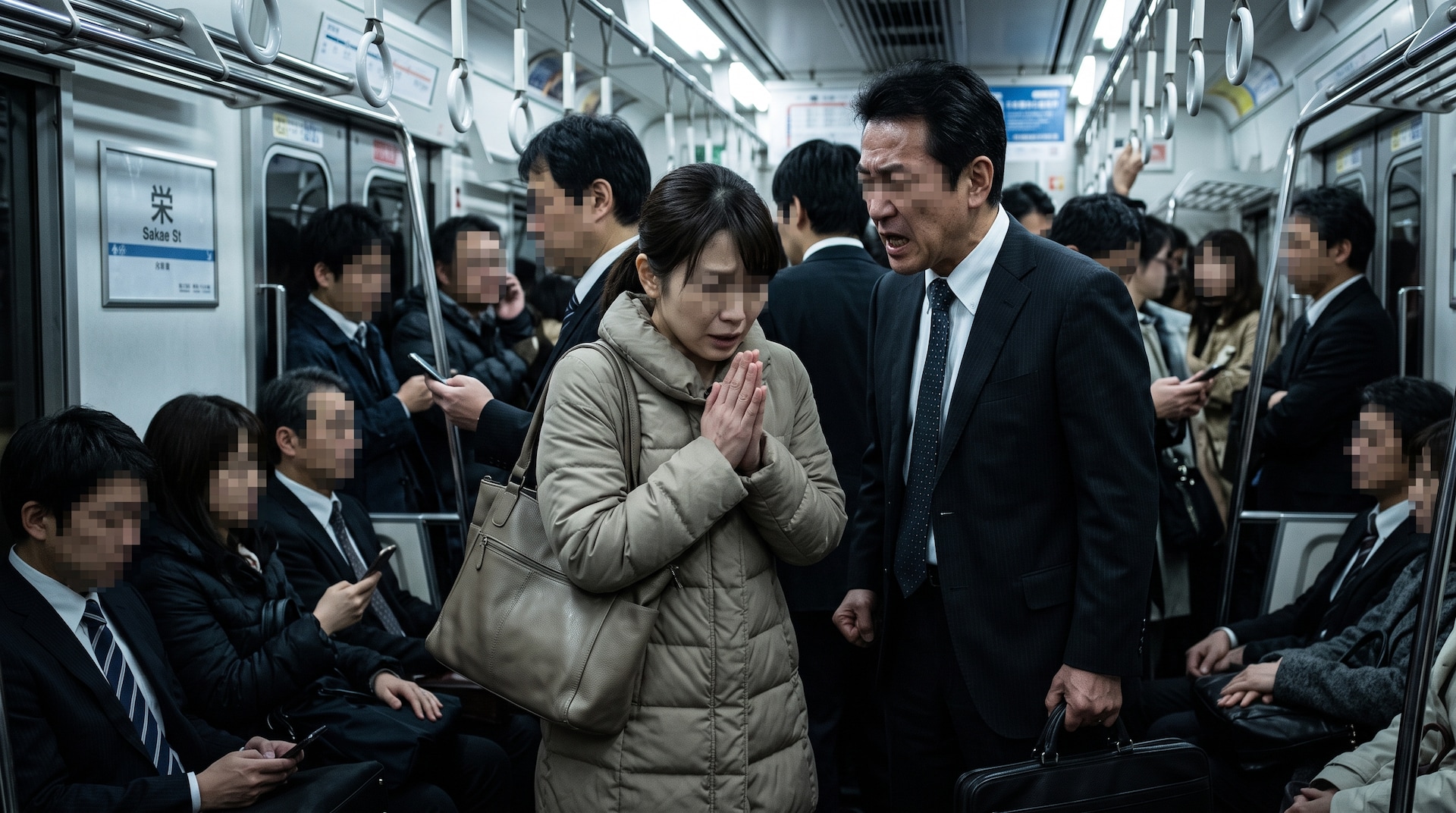 東山線でバッグ接触から暴言!30代女性の刺激しない回避術