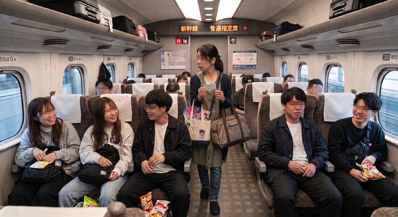 新幹線の指定席に知らないグループが無断着席！イベント帰りの疲労に追い打ち