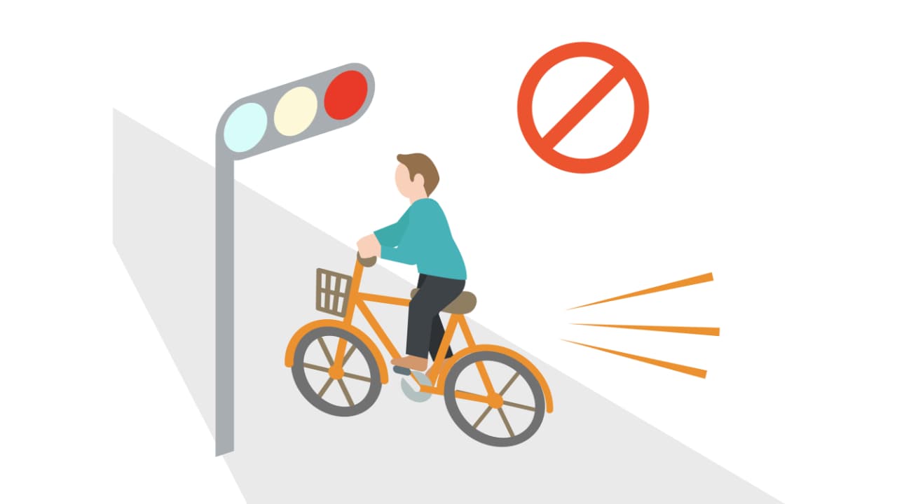 青信号でも絶対信じるな!0歳児を抱っこした母が暴走自転車に肝を冷やした話