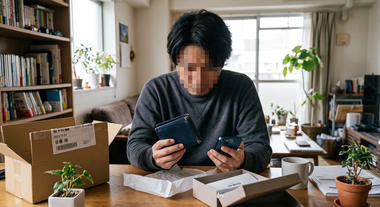 メルカリで傷だらけのブランド財布！事務局介入で返品キャンセル