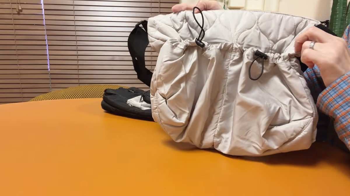 ダイソーのキルトバッグ&ポーチ