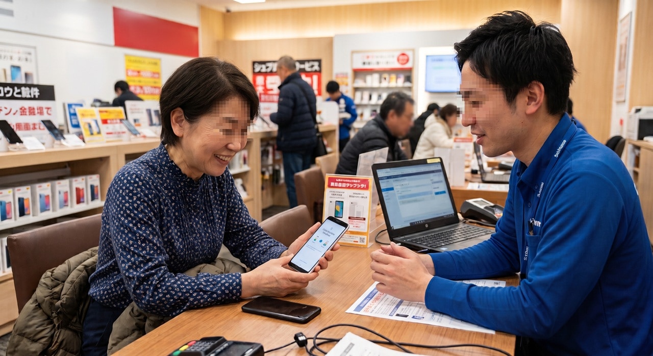 店頭のデータ移行で連絡先が消失!過信が生んだスマホの落とし穴