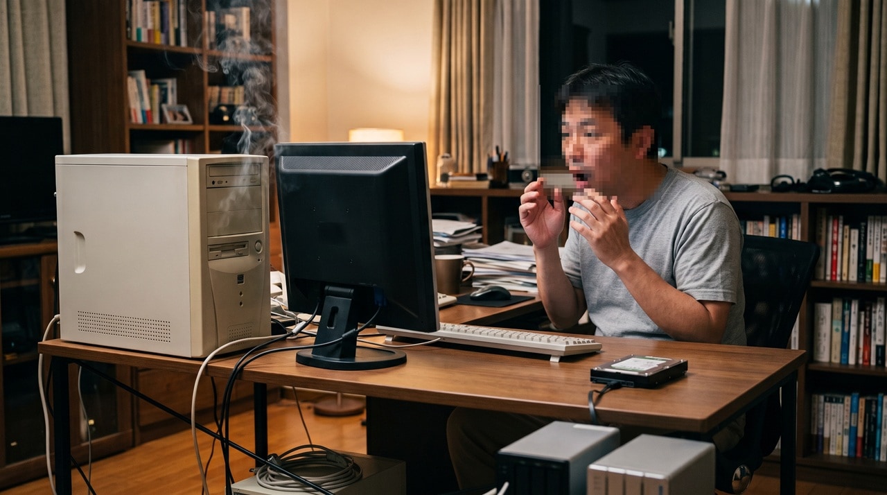焦げた臭い!PCクラッシュも即日買い替えが叶った体験談