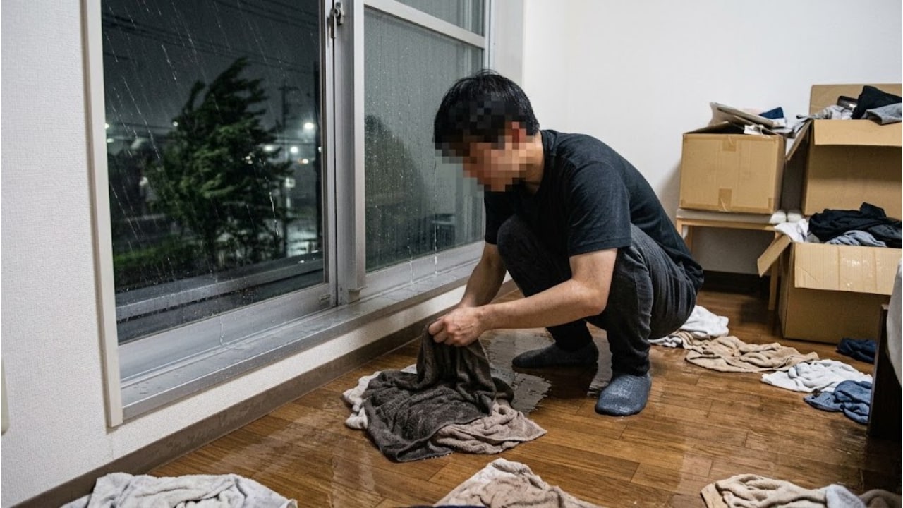 台風で賃貸の窓枠から雨が!写真記録と管理会社対応で解決した体験