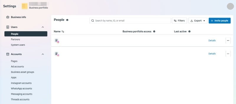 Metaの公式機能を使ってスタッフに権限を共有する流れ